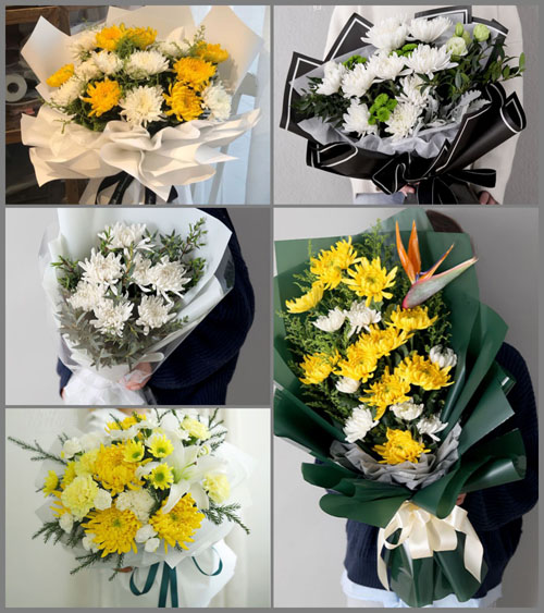 江苏镇江句容市后白镇西城村白事花束代送